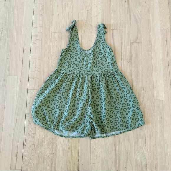 NWOT Cat & Jack Girls Shortalls Woven Romper, Size Small - Picture 6 of 6